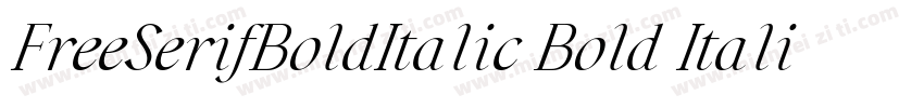 FreeSerifBoldItalic Bold Italic字体转换